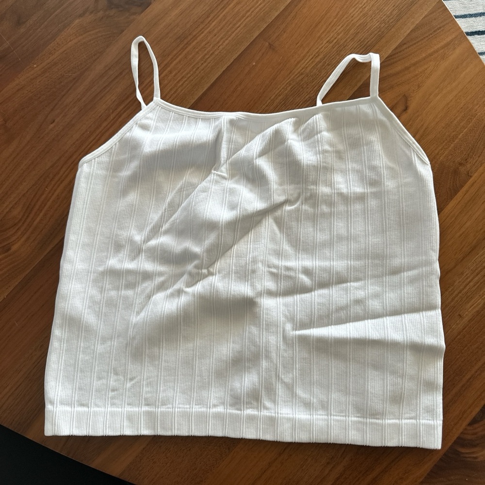 White Ribbed Camisole